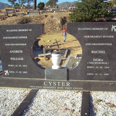 CYSTER Andrew William 1915-2003 &amp; MYBURGH Rachael Dora 1919-1999