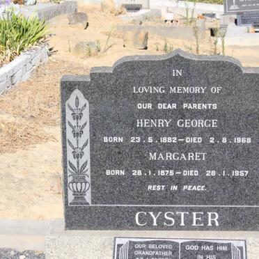 CYSTER Henry George 1882-1968 &amp; Margaret 1875-1957