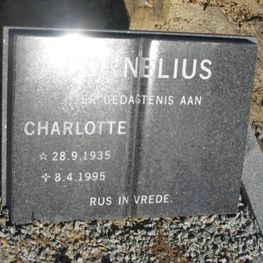 CORNELIUS Charlotte 1935-1995