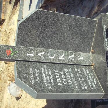 LACKAY Beulah Carol Eleanor nee RUTHFORD 1945-2006