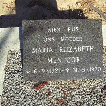 MENTOOR Maria Elizabeth 1921-1970