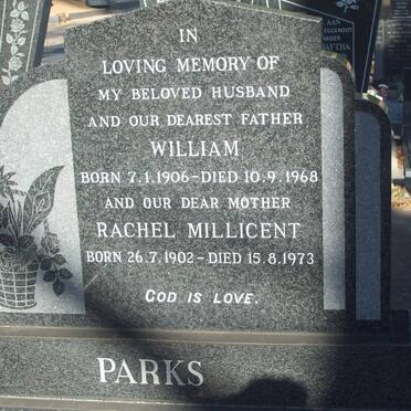 PARKS William 1906-1968 &amp; Rachel Millicent 1902-1973