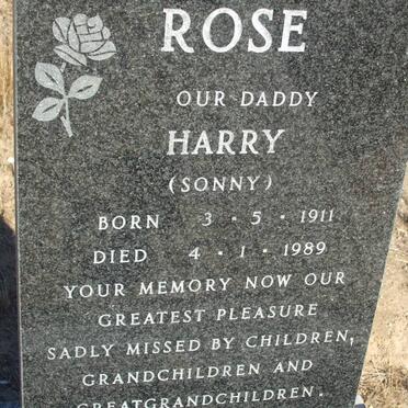 ROSE Harry 1911-1989