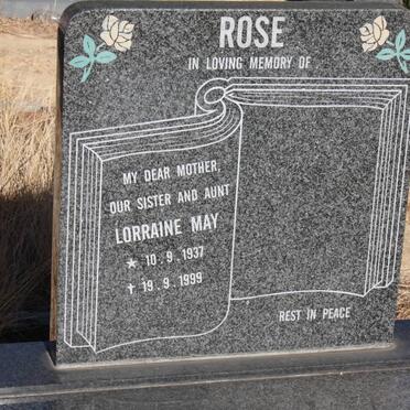 ROSE Lorraine May 1937-1999