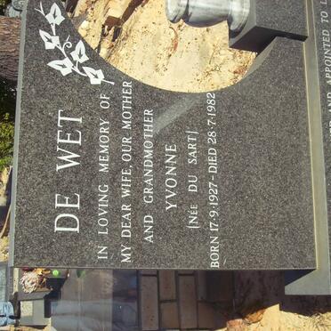 WET Yvonne, de nee du SART 1927-1982