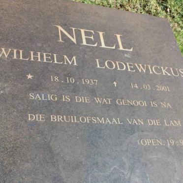 NELL Wilhelm Lodewickus 1937-2001