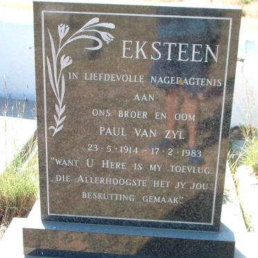 EKSTEEN Paul Van Zyl 1914-1983