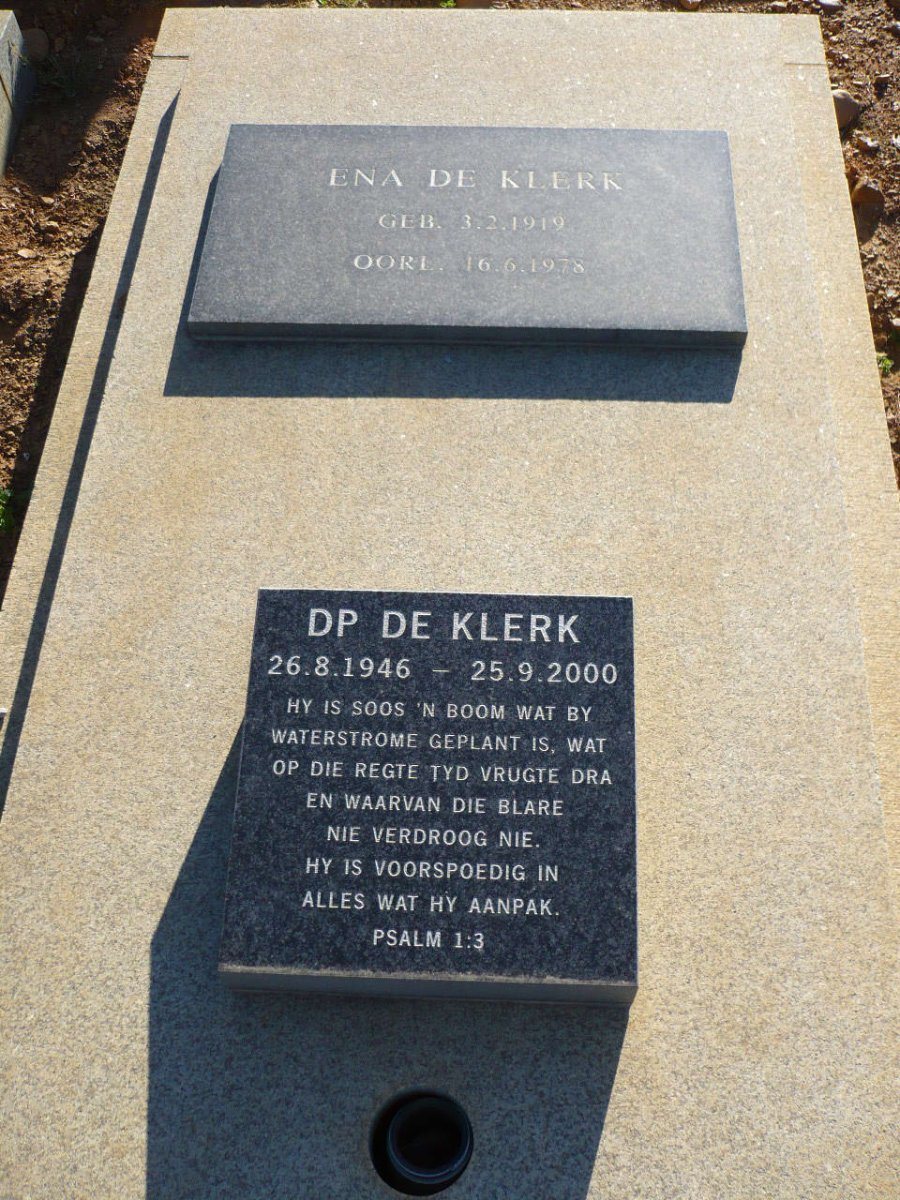 KLERK Ena, de 1919-1978 :: DE KLERK D.P. 1946-2000