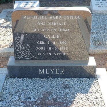 MEYER Callie 1899-1987
