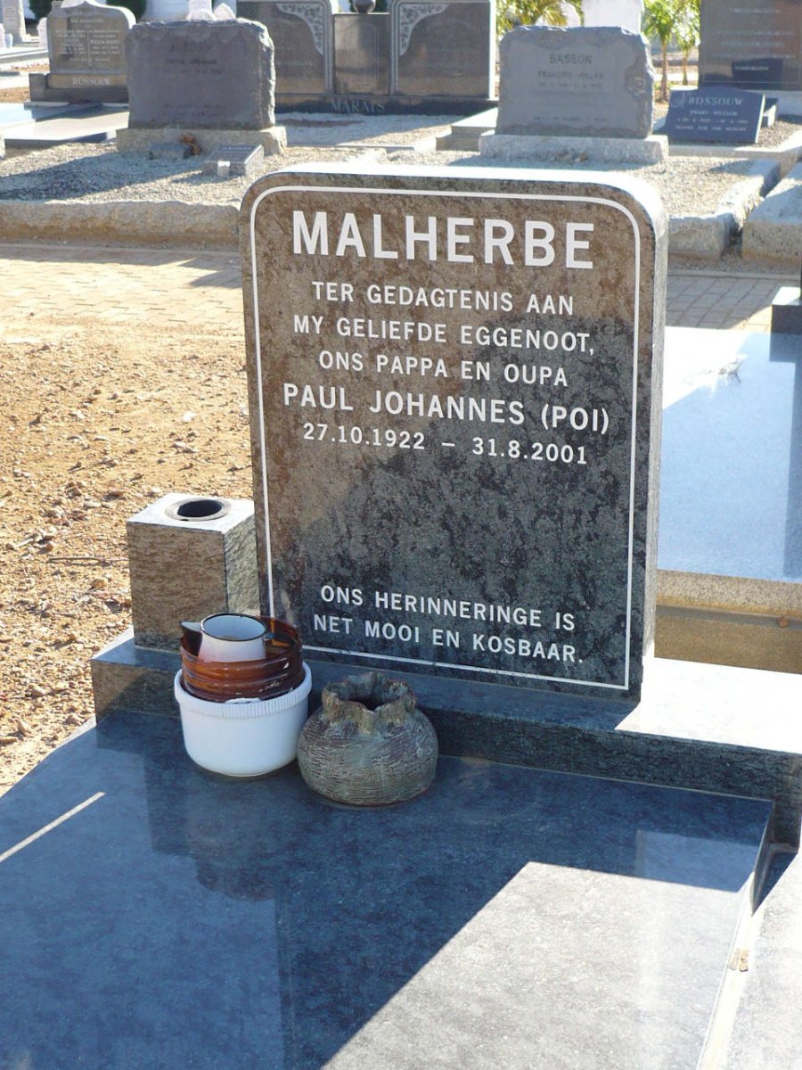 MALHERBE Paul Johannes 1922-2001