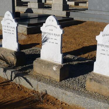 MALAN Anna M. 1905-1906 :: MALAN Dorothea E. 1907-1908 :: MALAN Stephanus P. 1909-1909