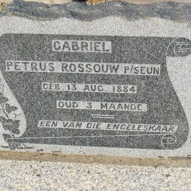ROSSOUW Gabriel Petrus 1884-1884