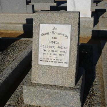 ROSSOUW Gideon 1909-1927