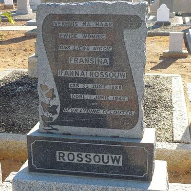 ROSSOUW Fransina 1888-1946