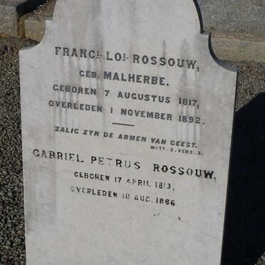 ROSSOUW Gabriel Petrus 1813-1886 &amp; F.L. MALHERBE 1817-1892