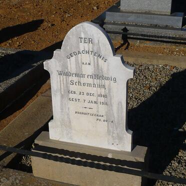 SCHUMANN Waldemar 1910-1911 :: SCHUMANN Hedwig 1910-1911