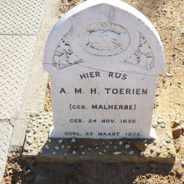 TOERIEN A.M.H. nee MALHERBE 1836-1875