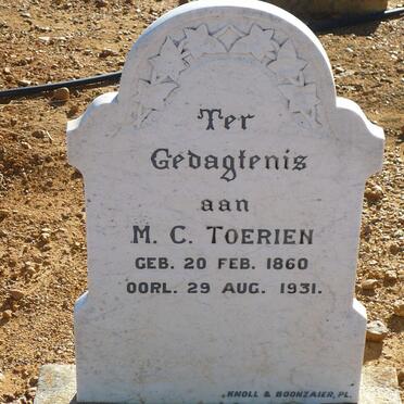 TOERIEN M.C. 1860-1931