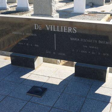VILLIERS Johannes Tielman, de 1904-1981 &amp; Maria Elizabeth MARAIS 1905-1978