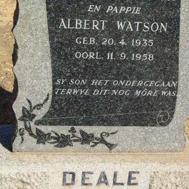 DEALE Albert Watson 1935-1958
