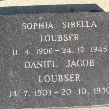 LOUBSER Daniel Jacob 1903-1950 &amp; Sophia Sibella 1906-1945