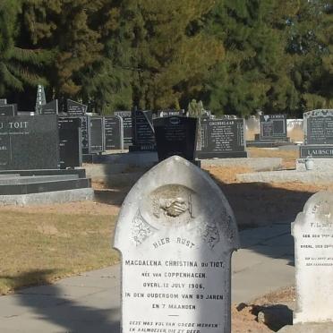 Western Cape, PAARL district, Agter-Paarl, Slot of the Paarl cemetery