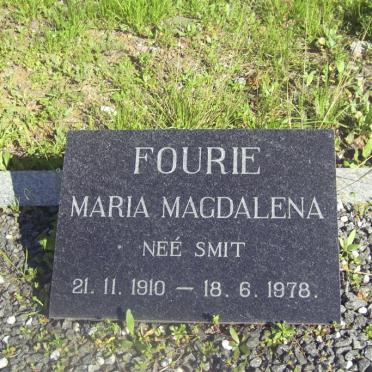 FOURIE Maria Magdalena nee SMIT 1910-1978