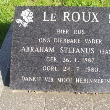 ROUX Abraham Stefanus, le 1887-1980