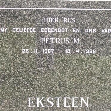 EKSTEEN Petrus M. 1907-1968