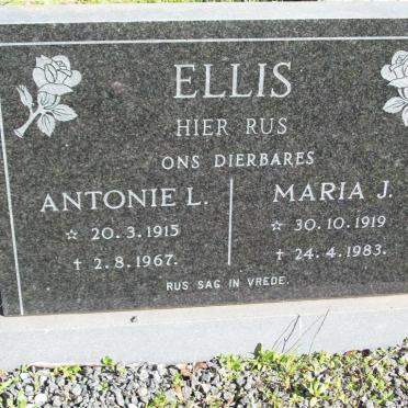 ELLIS Antonie L. 1915-1967 &amp; Maria J. 1919-1983