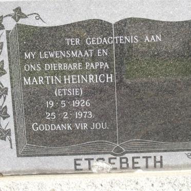 ETSEBETH Martin Heinrich 1926-1973