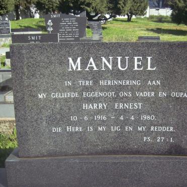 MANUEL Harry Ernest 1916-1980