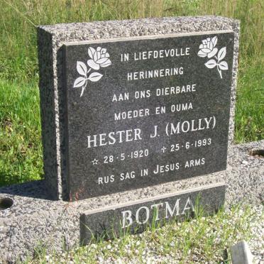 BOTMA Hester J. 1920-1993