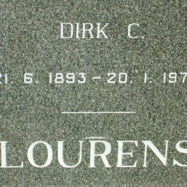 LOURENS Dirk C. 1893-1972 &amp; Irene J.M. DE BRUIN 1901-1964