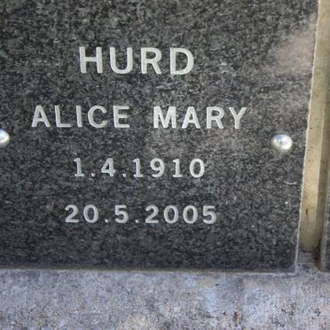 HURD Alice Mary 1910-2005