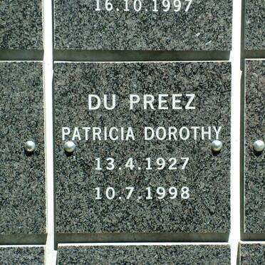 PREEZ Patricia Dorothy, du 1927-1998
