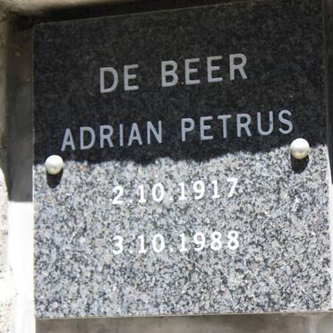 BEER Adrian Petrus, de 1917-1988