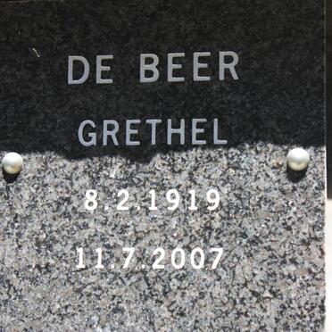 BEER Grethel, de 1919-2007