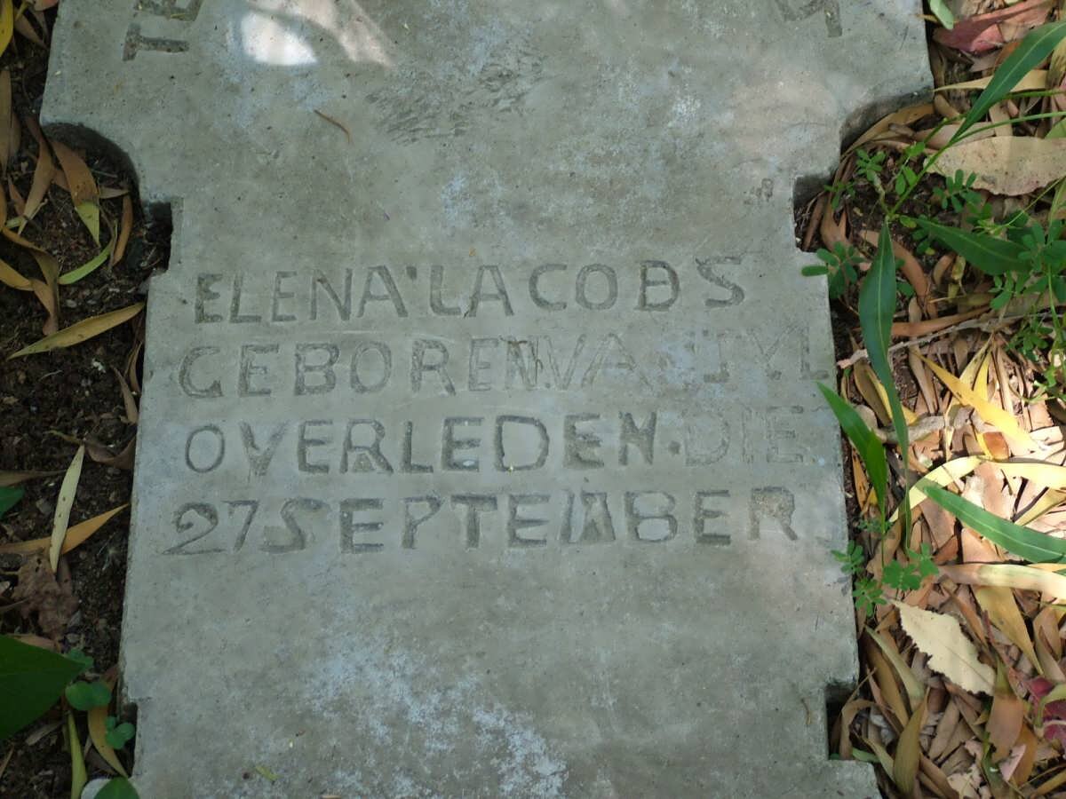 JACOBS Elena nee VAN ZYL