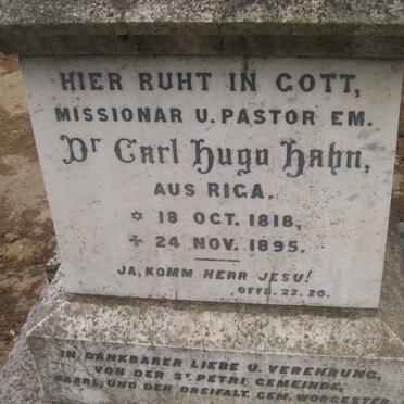 HAHN Carl Hugo 1818-1895 