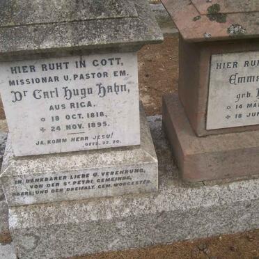 HAHN Carl Hugo 1818-1895 &amp; Emma HONR 1914-1880
