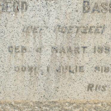 BASSON Hendrina nee COETZEE 1890-1918