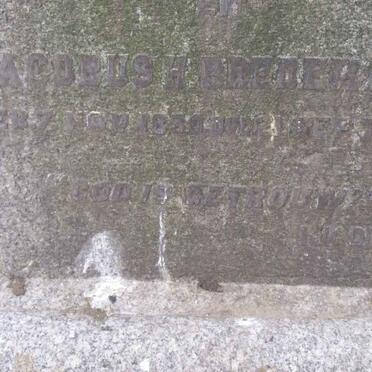 BREDEKAMP Jacobus H. 1830-1921