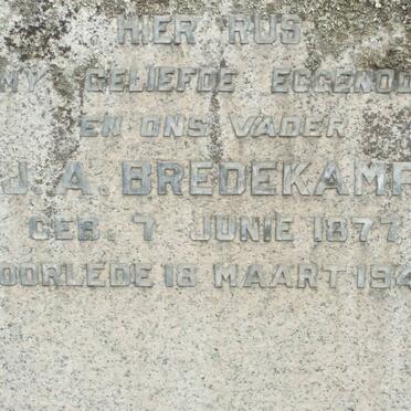 BREDEKAMP J.A. 1877-1940