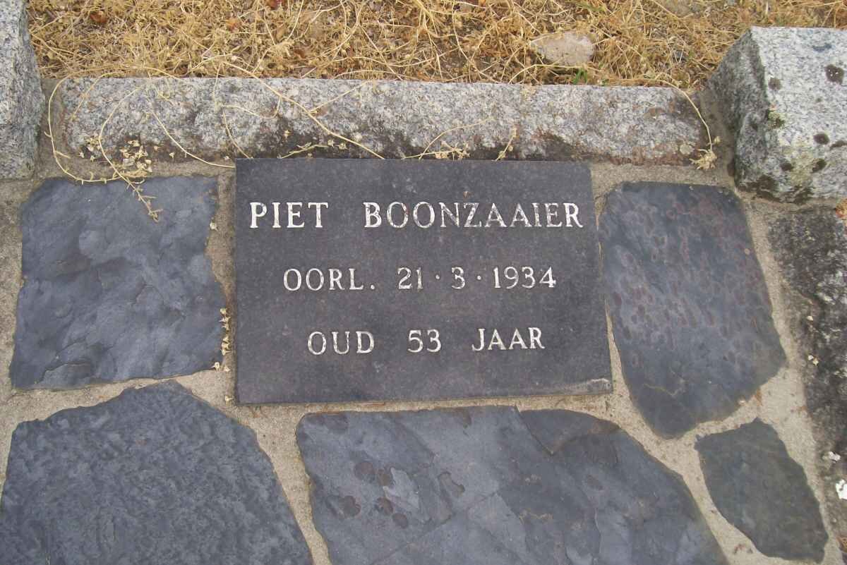 BOONZAAIER Piet -1934