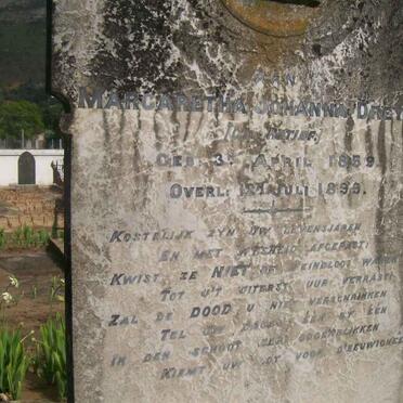 DREYER Margaretha Johanna nee RETIEF 1859-1899