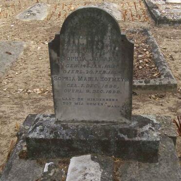 HOFMEYR Francina ?-? :: HOFMEYR Sophia Johanna 1894-1894 :: HOFMEYR Sophia Maria 1898-1899