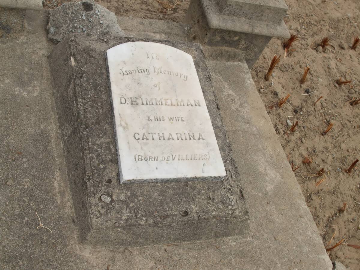 IMMELMAN D.E. &amp; Catharina DE VILLIERS