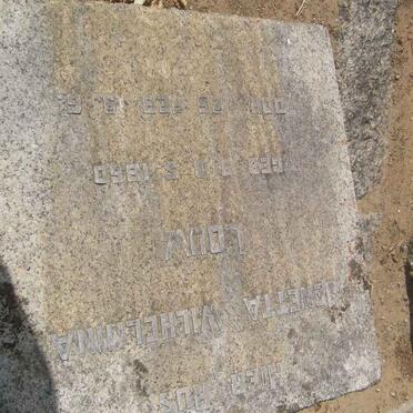 LOUW Jenetta Wilhelmina 1860-1956