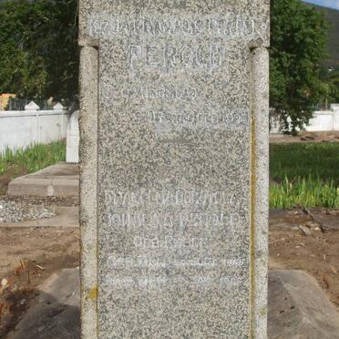 PEROLD Jozua Francois Petrus 1848-1900 &amp; Francena Dorothea Johanna ENSLIN 1855-1903